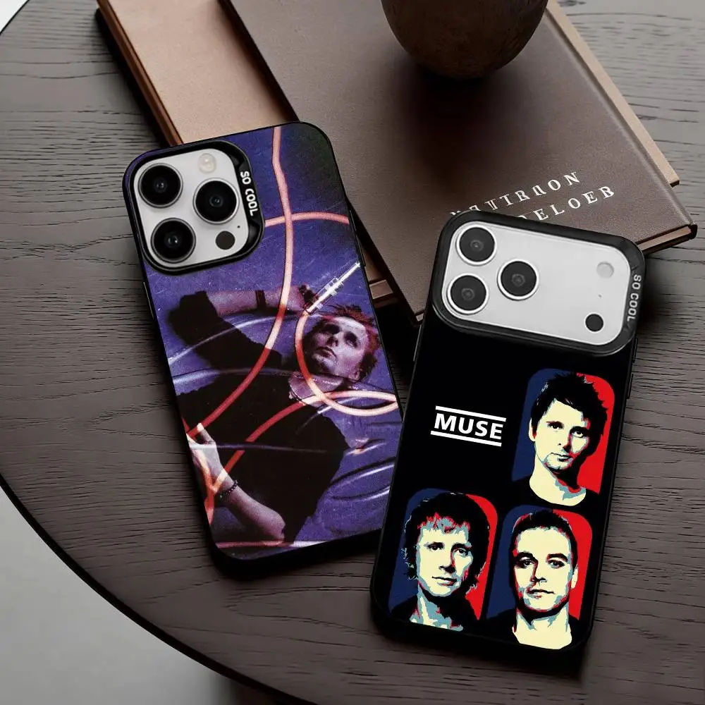 

M-Muse B-Band Album Phone Case For iPhone17,16,15,14,13,12,11 Plus,Pro Max Black Candy Silver Plated Cover