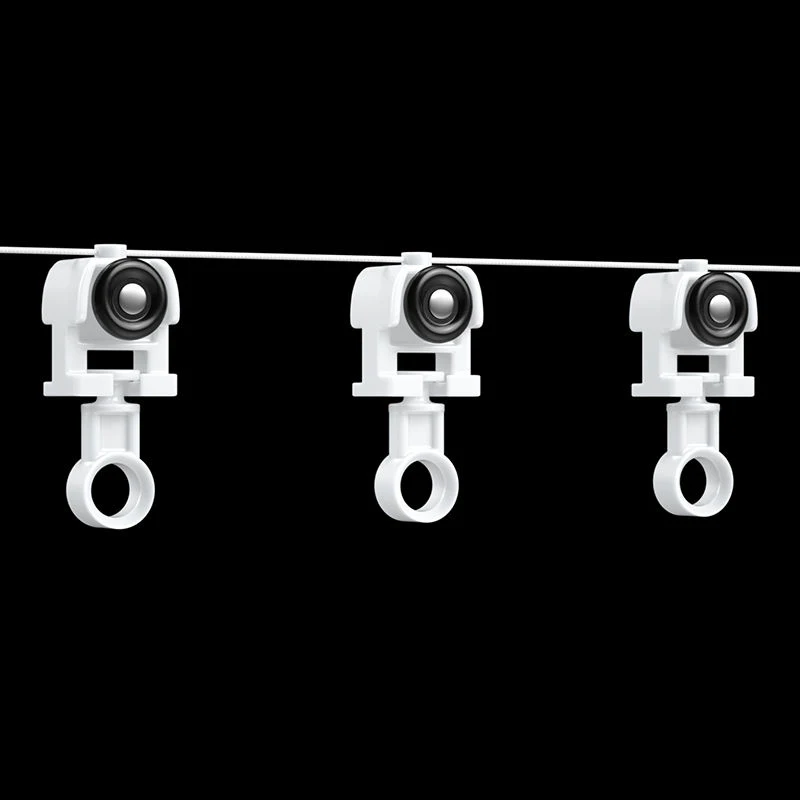 S Wave Curtain Runner for Ripple Fold Rails S Fold Curtain Track Glider Work with Snap Buckle Tape S Fold Curtain Accessories