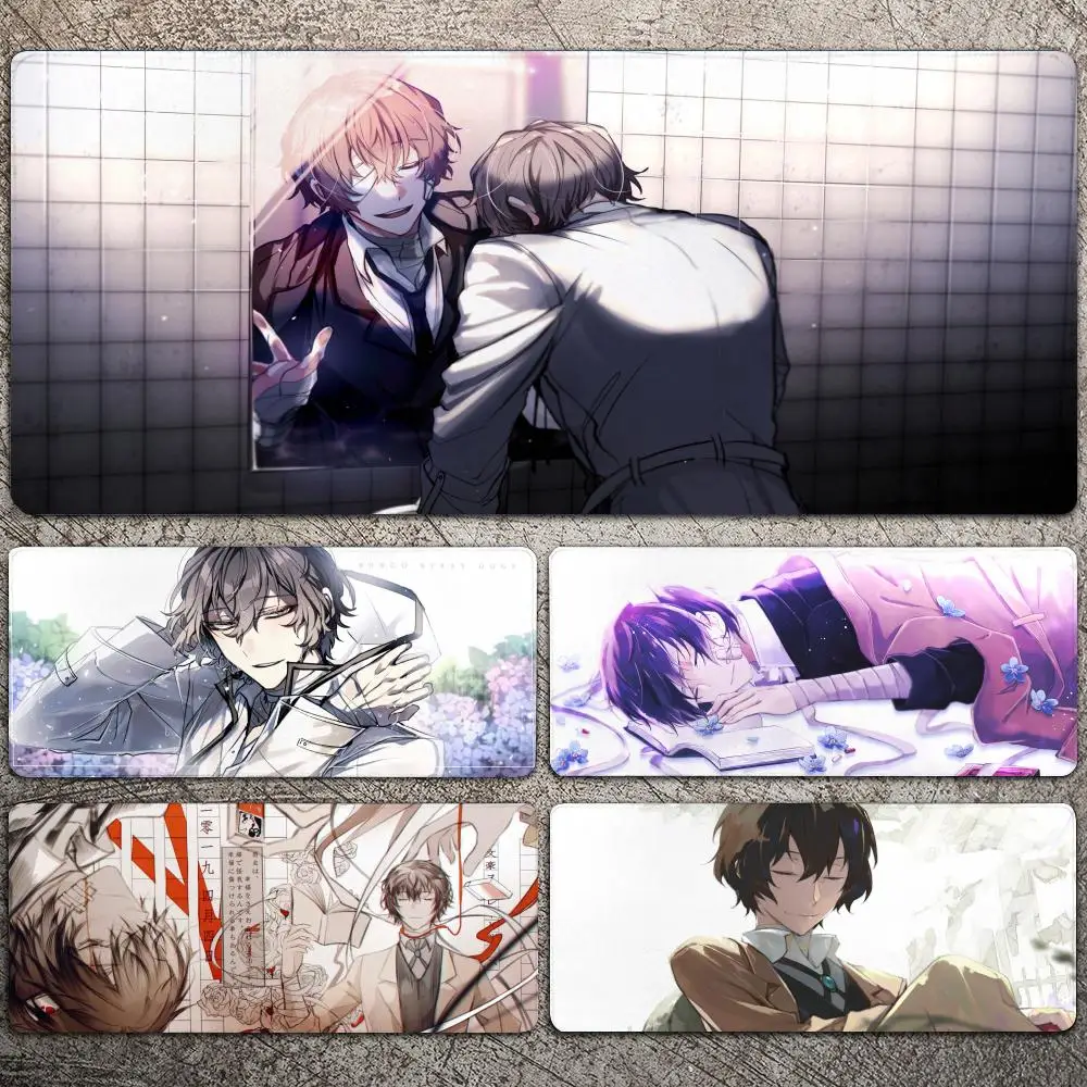 

Osamu Dazai Bungo Stray Dogs Anime Mousepad Large Gaming Mouse Pad LockEdge Thickened Computer Keyboard Table Desk Mat