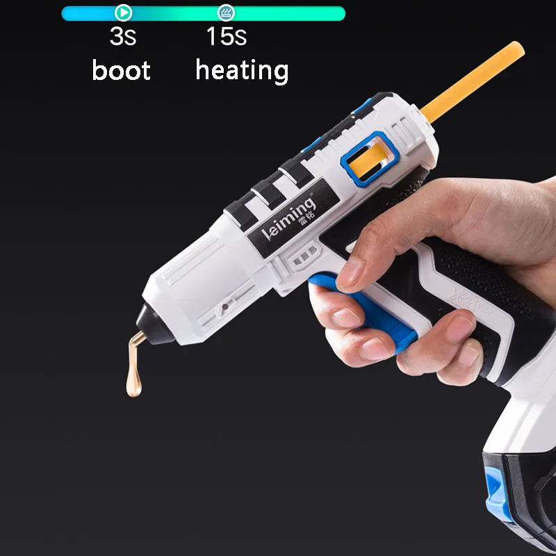 12V Charging Type Hot Glue Gun Wireless Lithium Battery Glue Gun Home Manual DIY Child Portable Hot Glue Gun Glue Stick Tools