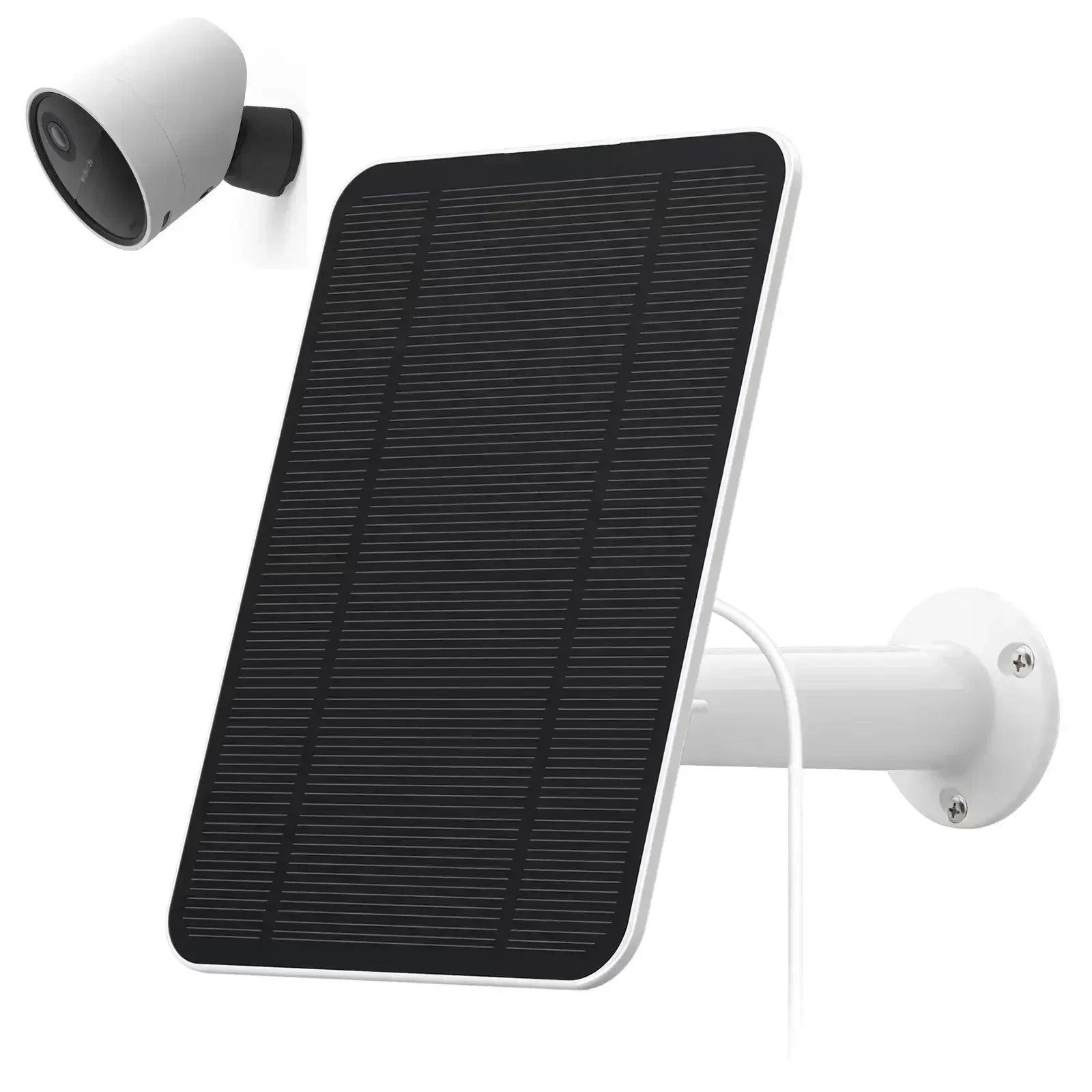 4W Solar Panel Charging Cable for SimpliSafe Wireless Outdoor Security Camera