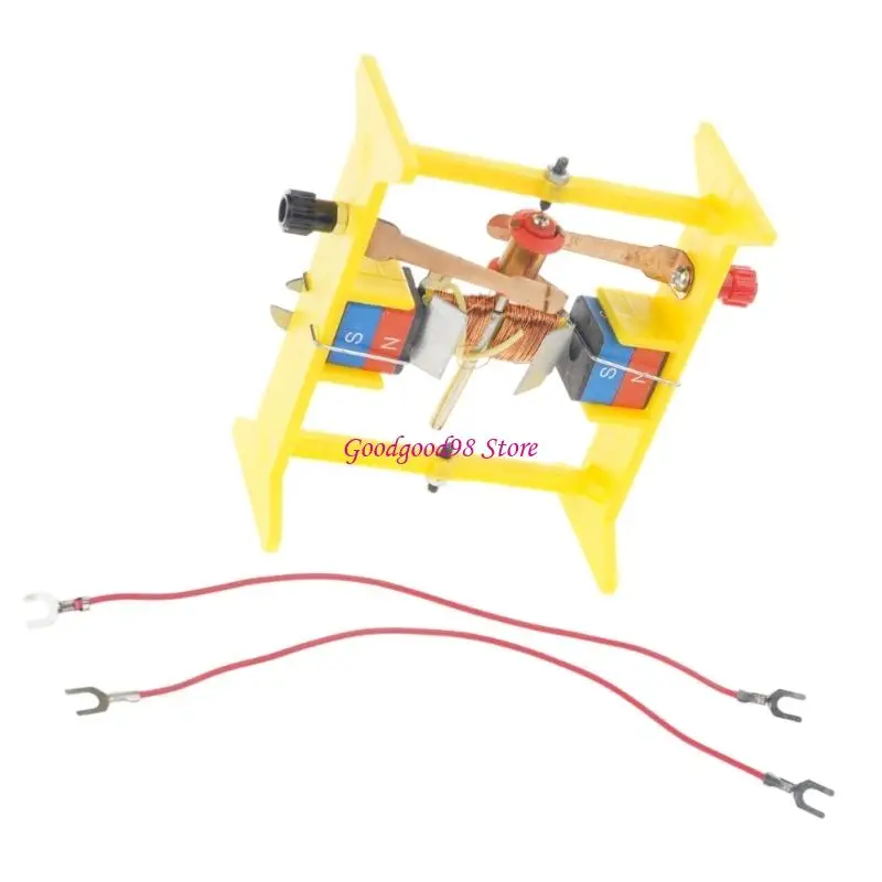Educational D C Motor Model for Demonstrating Electromagnetic Principles in Physics Classes for Science Laboratory Use 