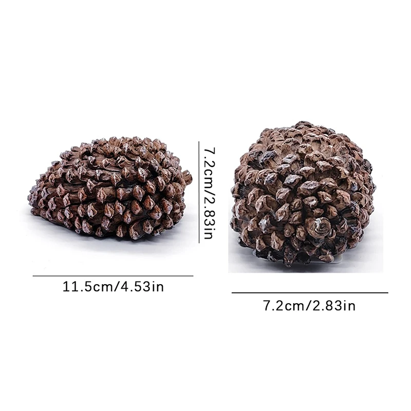 Creative Dummy Pine Cones Mini Hidden Safe Box Secret Compartment Stash Box Empty Storage Box Hide and Store Money Pills Coin
