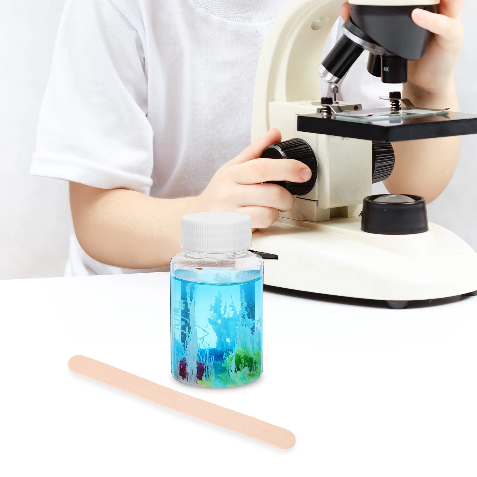 4Sets Stem Crystal Growing Kit Kids Colorful Stones Water Garden Science Experiment Set Educational DIY Creative Building