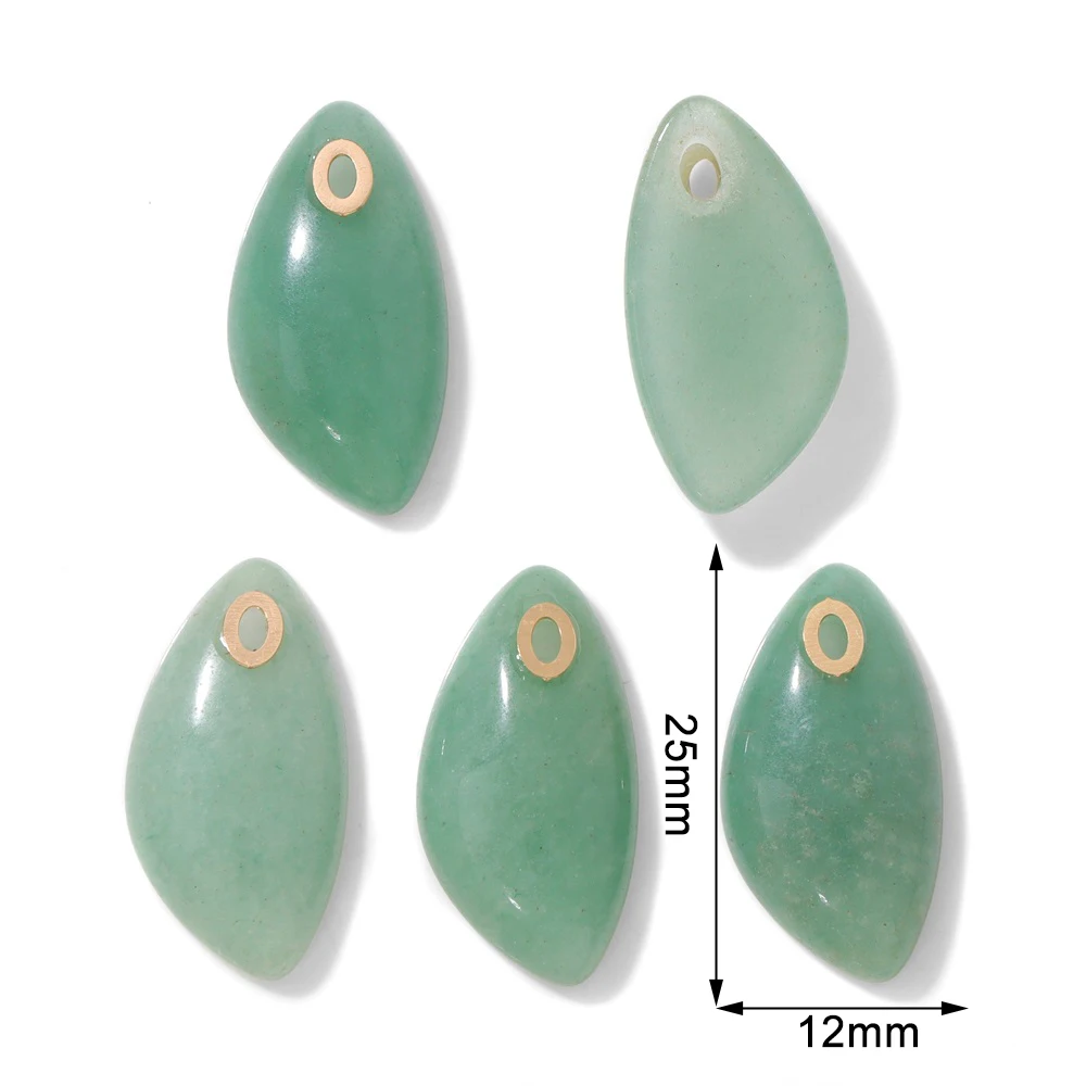 2 قطعة/الوحدة الموضة الطبيعية غير النظامية حجر قلادة جمشت عين النمر اللازورد سحر لصنع المجوهرات عقد دي اي واي أقراط 12x25mm #2