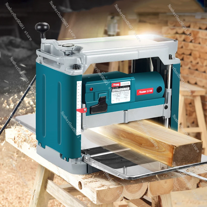 220V Electric Woodworking Planer Blade Multi-function Tool Household Single-sided High-power Desktop Machinery Wood Planer 1850W