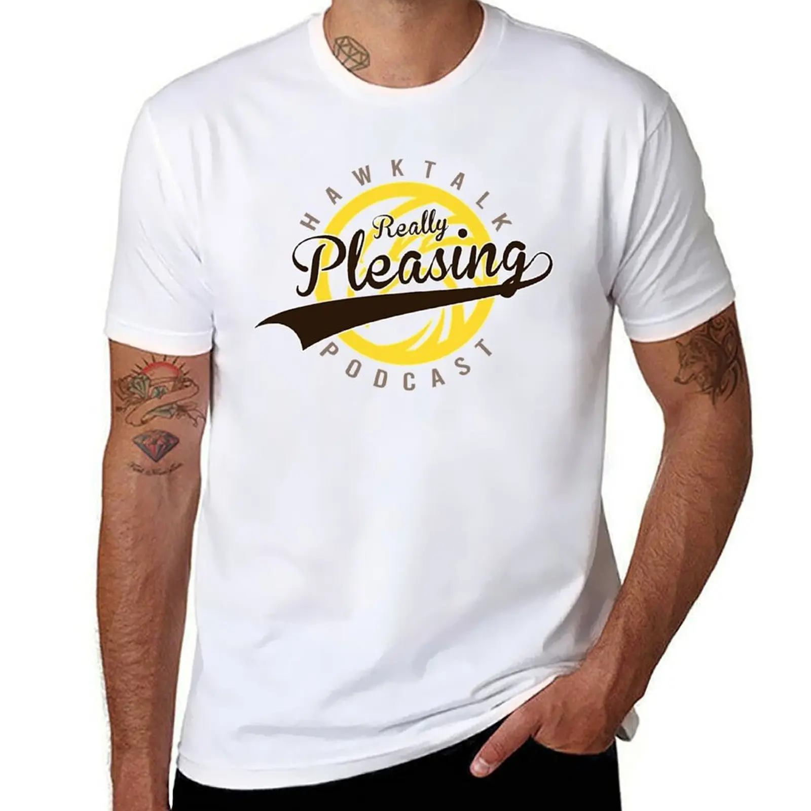 

Really Pleasing - Hawk Talk Podcast T-Shirt men t shirt cotton 100% printed t shirts for man T-Shirt