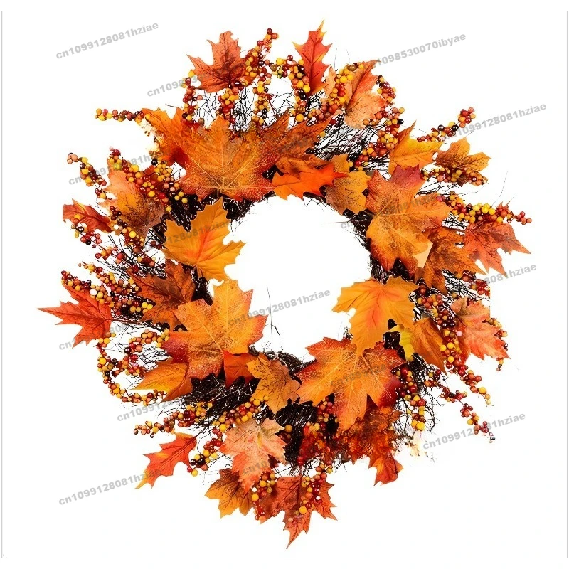 

Huayi венок из кленового листа, подвеска для спальни, осенний фон, стена Мори, тыква, зеленое растение, украшение для двери