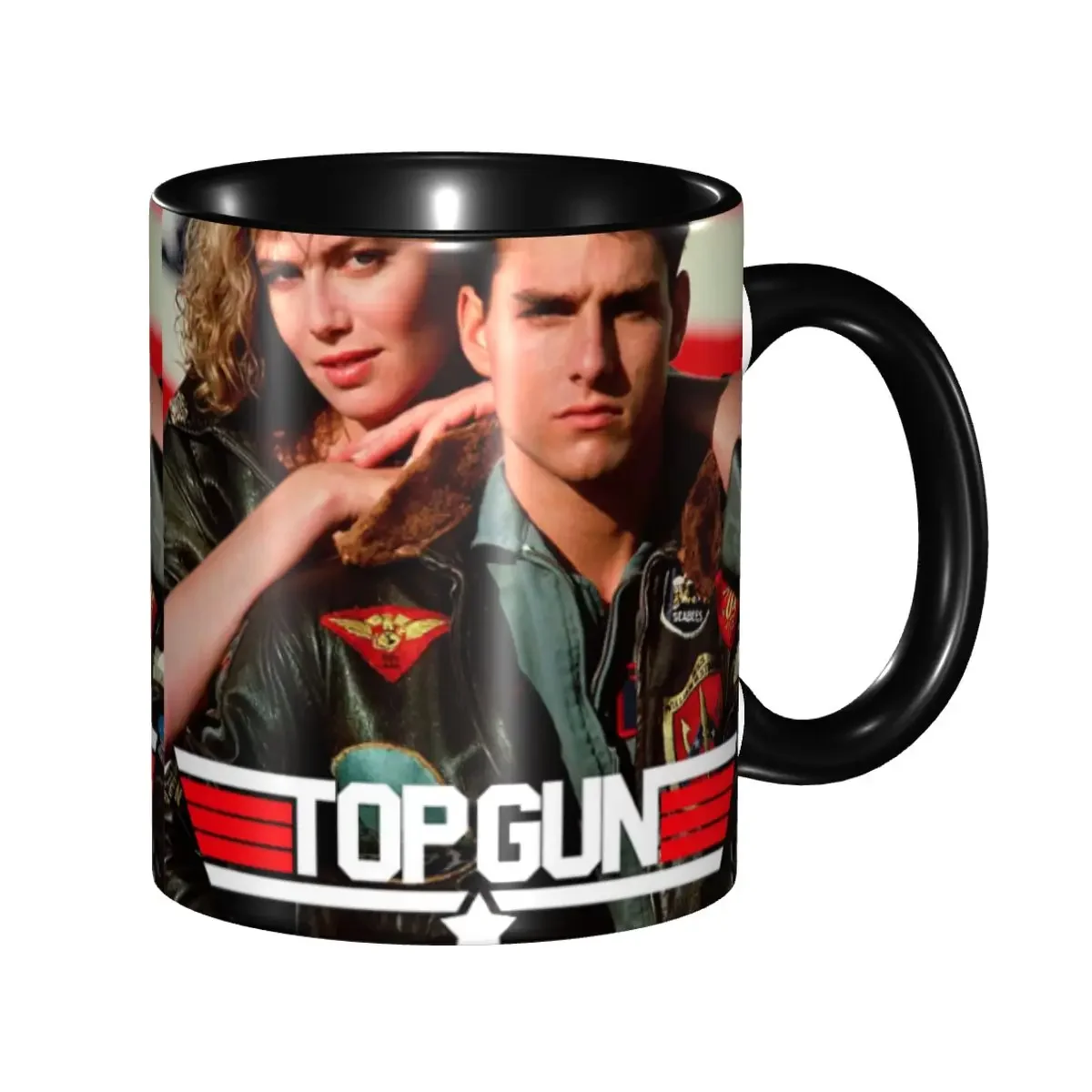Customized Tom Cruise TV Movie Top Gun Maverick Coffee Mugs DIY Ceramic Milk Tea Cups