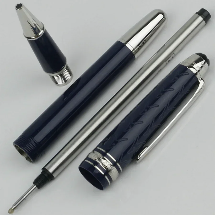 إصدار محدود M النبيذ الأحمر الأزرق المعدن والراتنج # 145 قلم الكرات الدوّارة للترويج للمكتب والمدرسة مع مصمم الأعمال التسلسلي