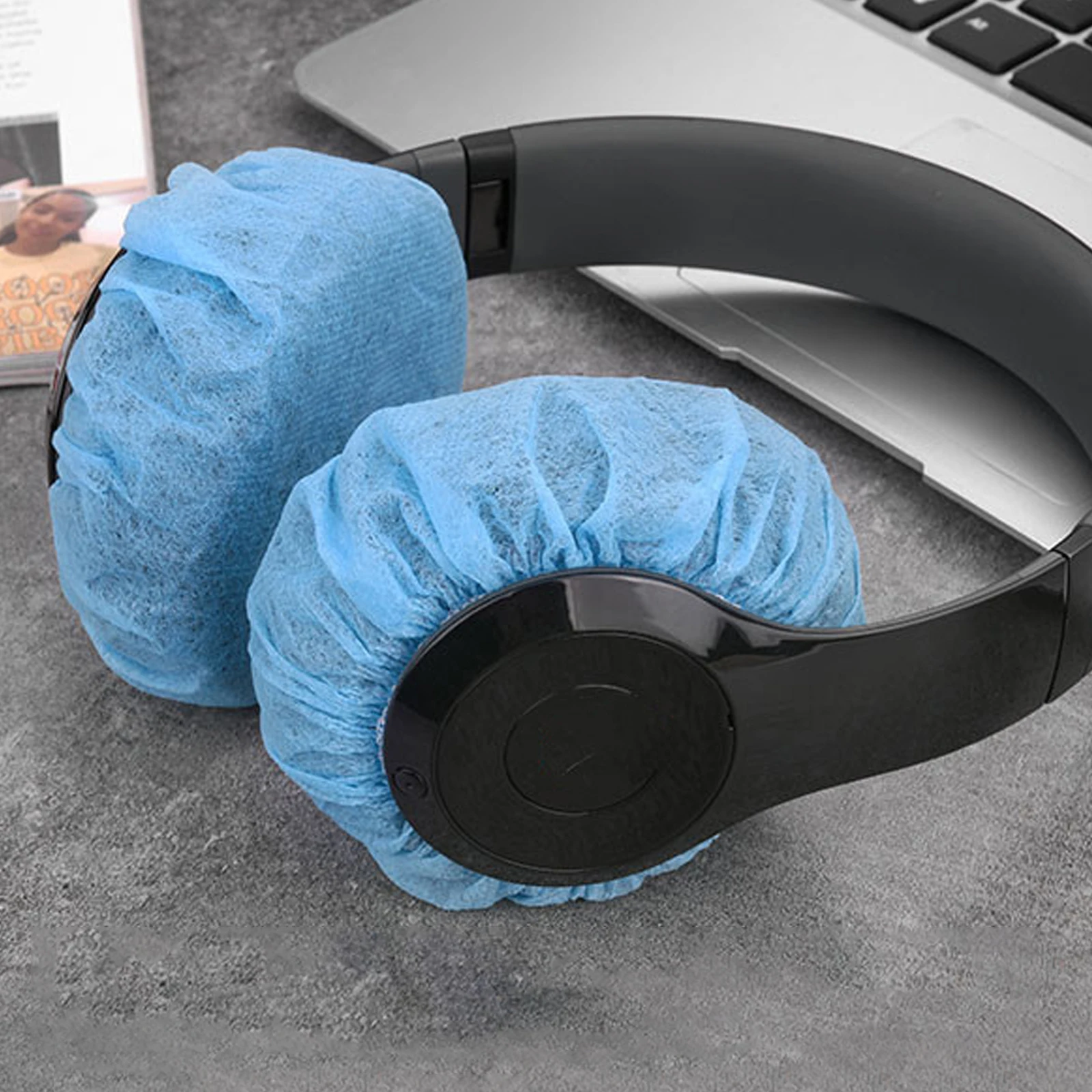 

300Pcs Protective Earcup Covers Sanitary Disposable Dustproof Headset Protection