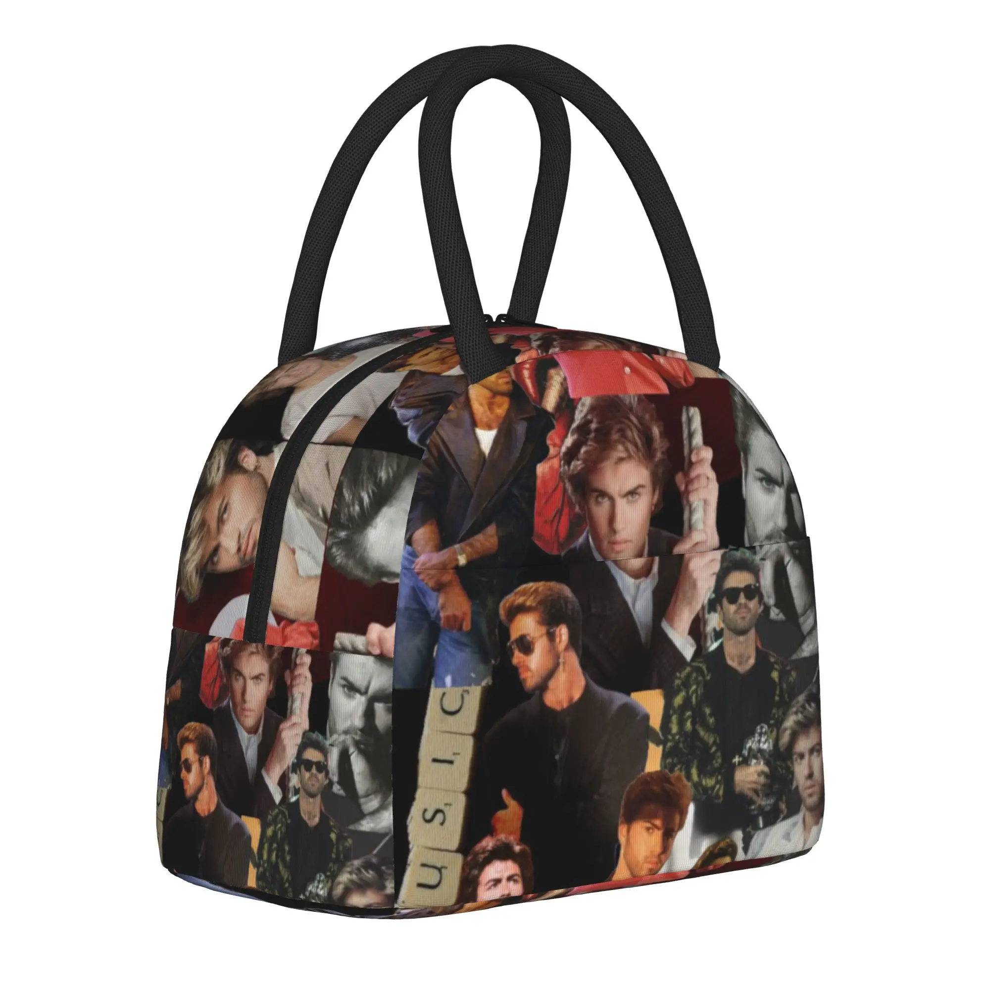Insulated Lunch Bag George Michael Product  Lunch Container Causal Cooler Thermal Lunch Box For School
