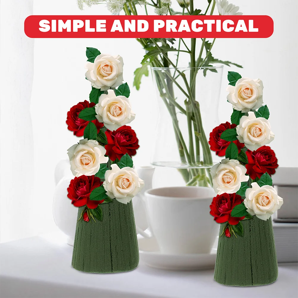 

4pcs Flower Mud Floral Foam Blocks High Density Water Absorbent For Diy Wedding Home Table Arrangement Dried Flower Craft Garden