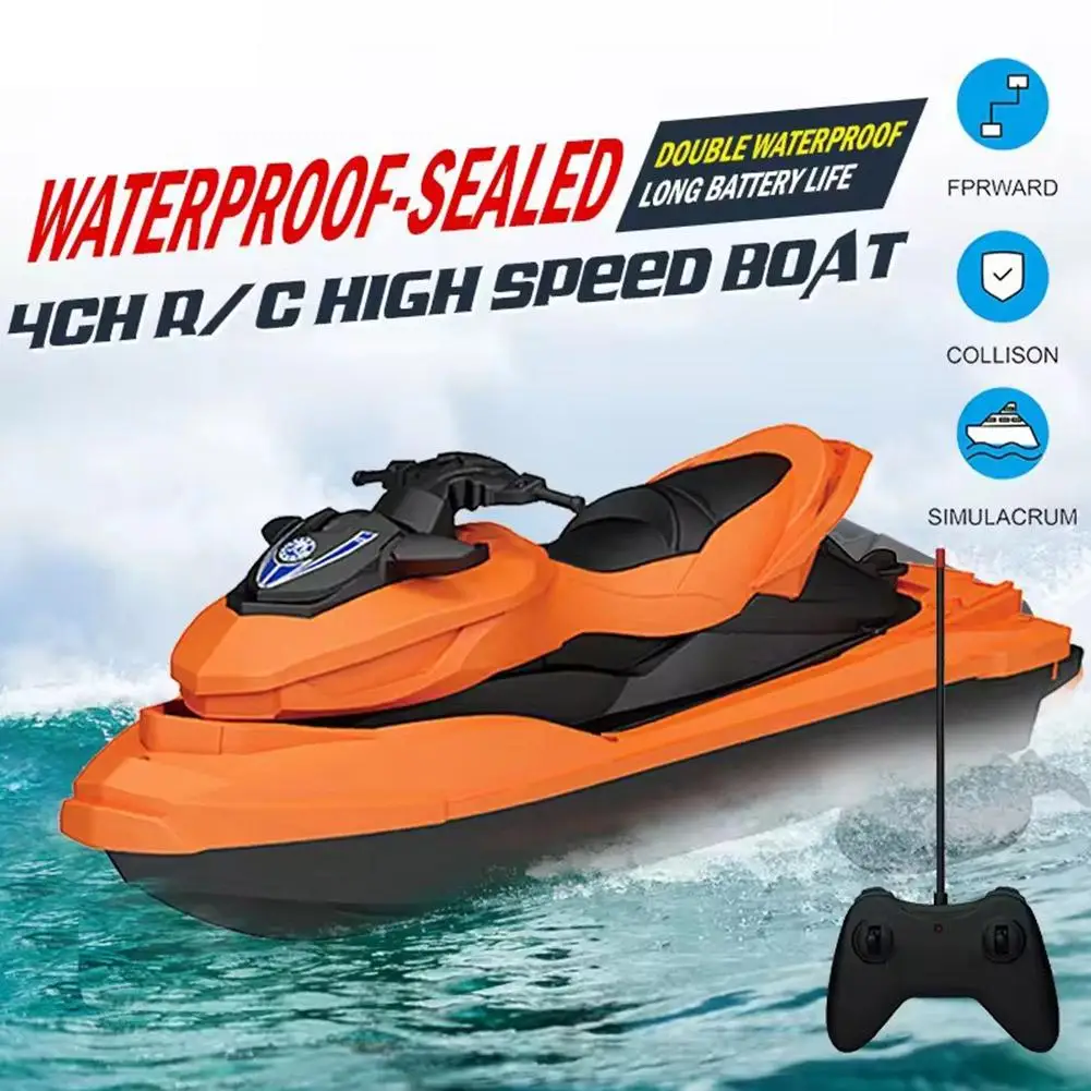 2.4G RC MINI Boat Remote Control Boat Waterproof Toy 20KM/h Racing Boat Dual Boat Speed RC Motors High Z6G8