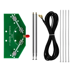 FM Aviation Positive V Horn Pull Rod Antenna 77M-415MHz Frequency V-dipole Antenna 137MHz Positive V Horn Antenna SMA Connector