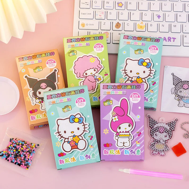 

8/24pcs Sanrio Melody Kitty Bookmarks For Book Creative Pendant DIY Bookmark Stationery Gift Office School Supplies