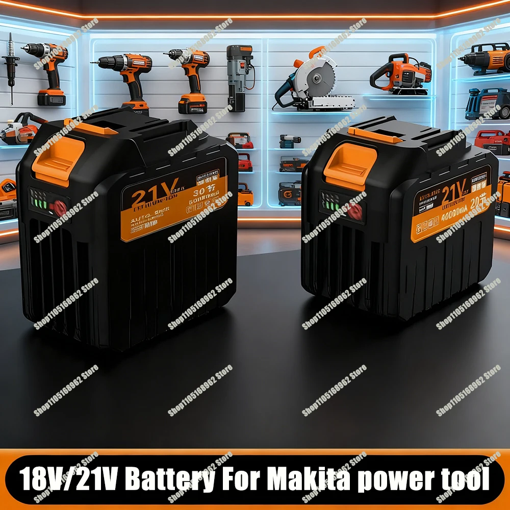 For Makita 21V 20000mAh Rechargeable Lithium Ion Battery with Battery Indicator For Makita Cordless Electric Power Tool Battery