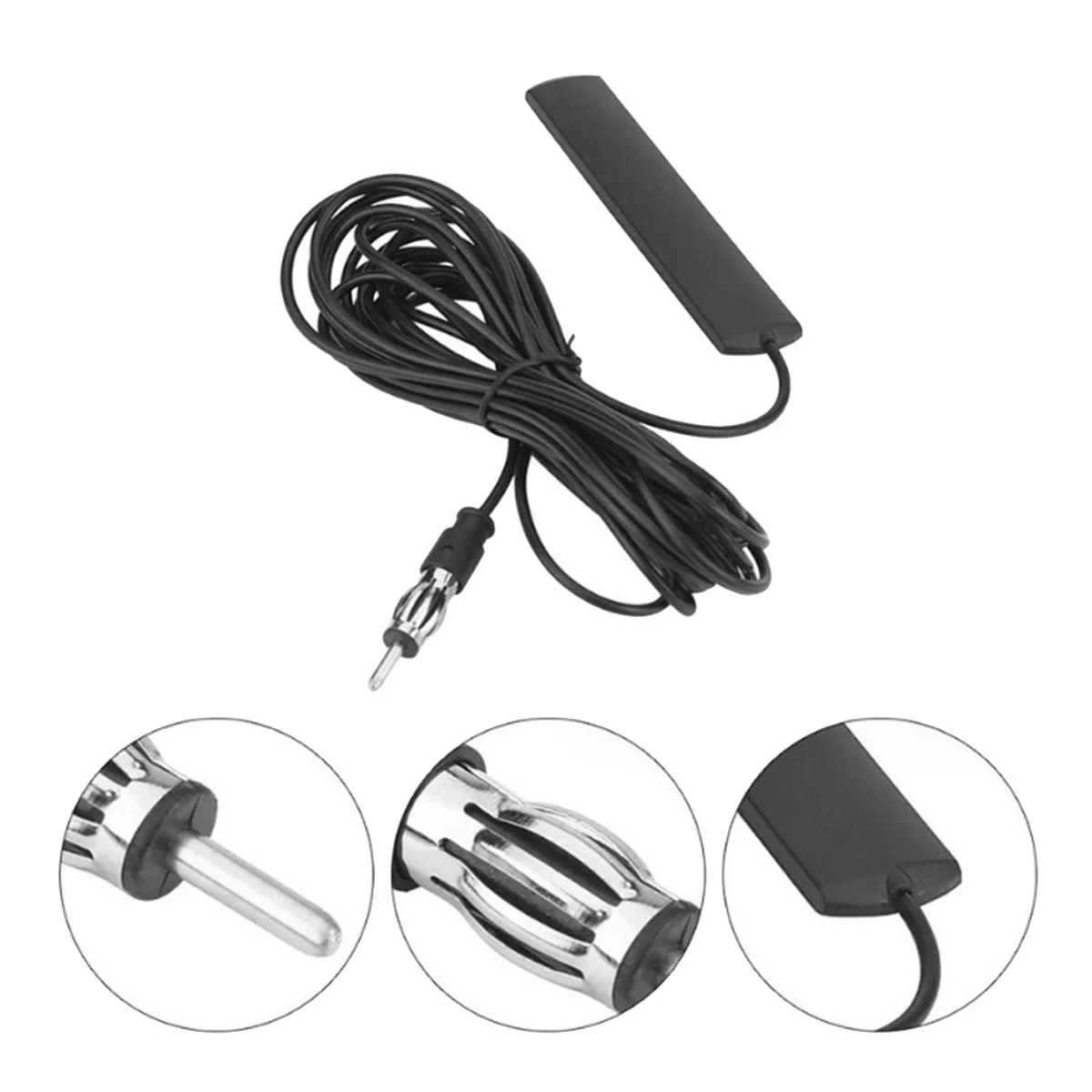 9PCS Car Radio Antenna Car FM Radio Antenna Patch Radio Antenna Amplifier for Car Windscreen Mount 5M Cable ANT-309