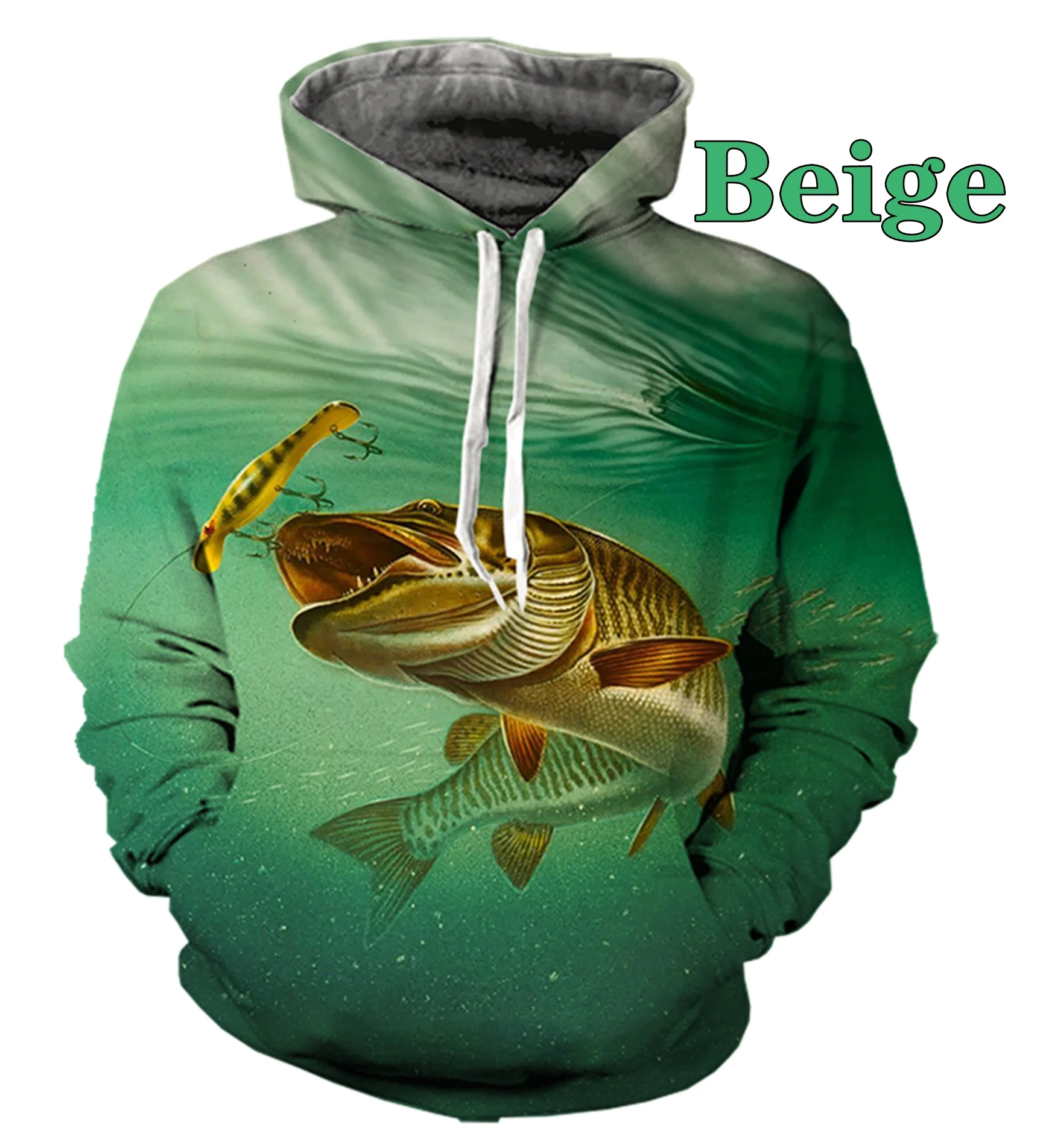 Fashion Fish Hobby Carp 3D Printing Harajuku Style Unisex Hoodie