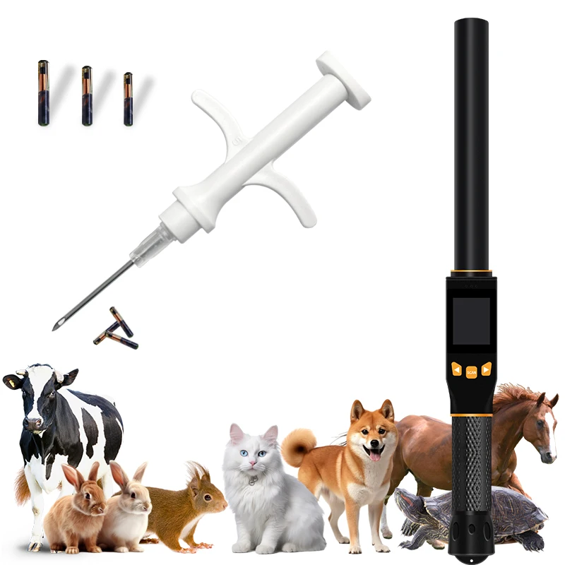 

134.2/125Khz HDX FDX-B EMID RFID Remote Reading Handheld Livestock Ear Tag Reader for Tracking Pigs Cattle Sheep and Dogs