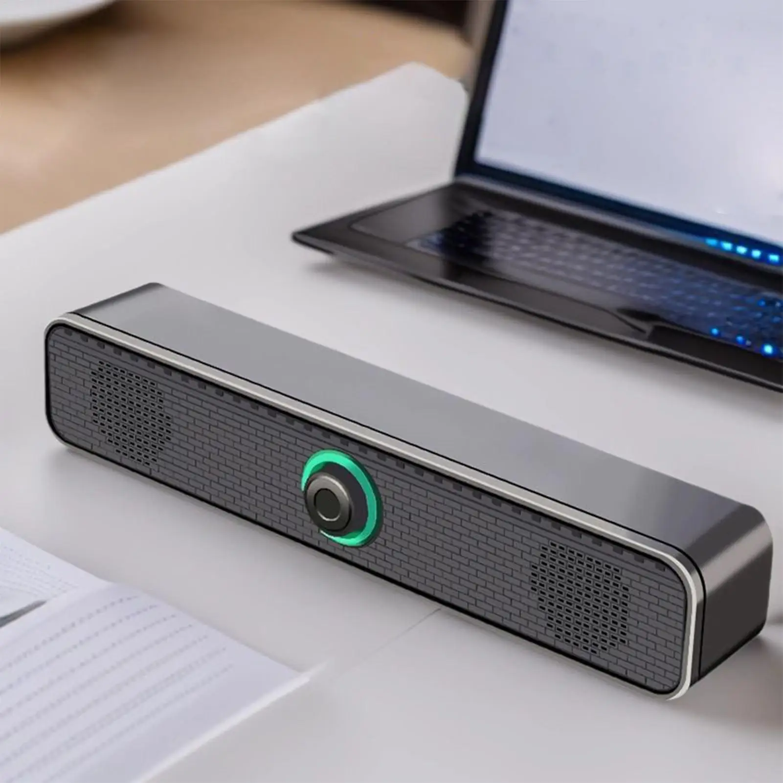 Desktop Speakers Desktop Computer Speakers Loud Sound Deep Bass Soundbar For Monitor Projector Stage Office Tablet Desk