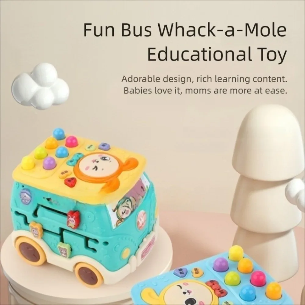 New 12 In 1 Fun Bus Multifunction Touch Busy Musical Bus Puzzle Learning Toddler 1 2 3 years