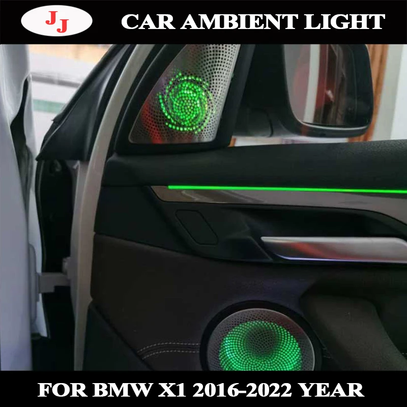 Car Led Ambient Light for BMW X1 F49 2015-2022 Door Panel Dashboard Footwell Atmosphere Luminous Lamp Speaker Cover Tweeter