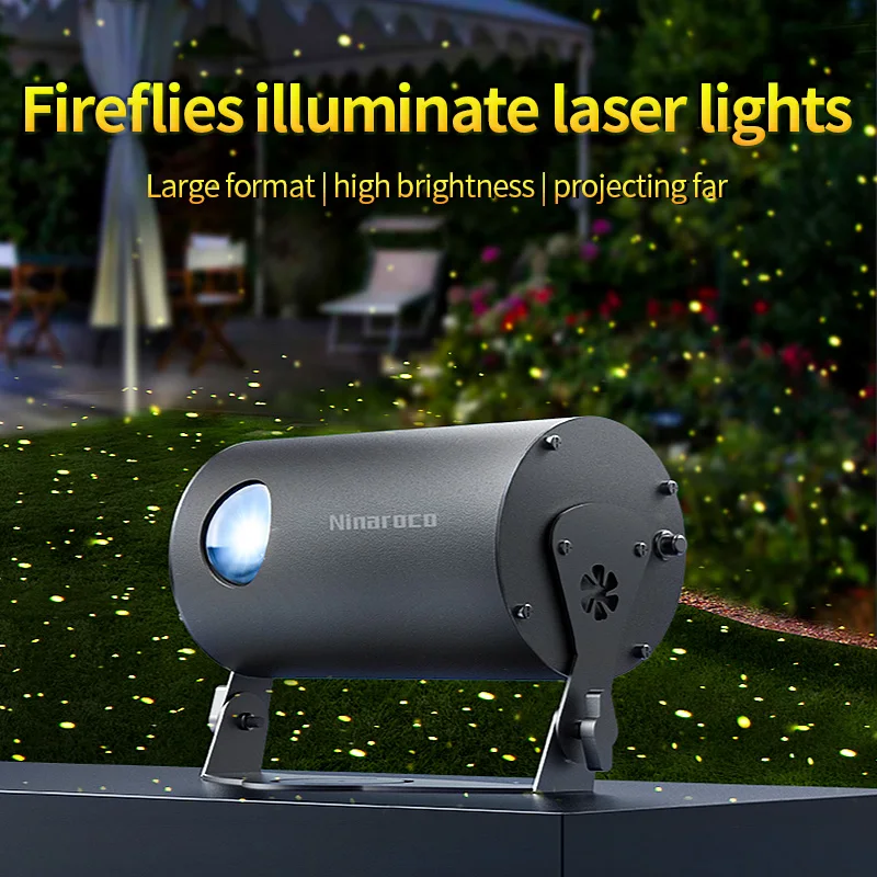 Laser firefly projection lighting park courtyard decoration rotating atmosphere light outdoor laser light