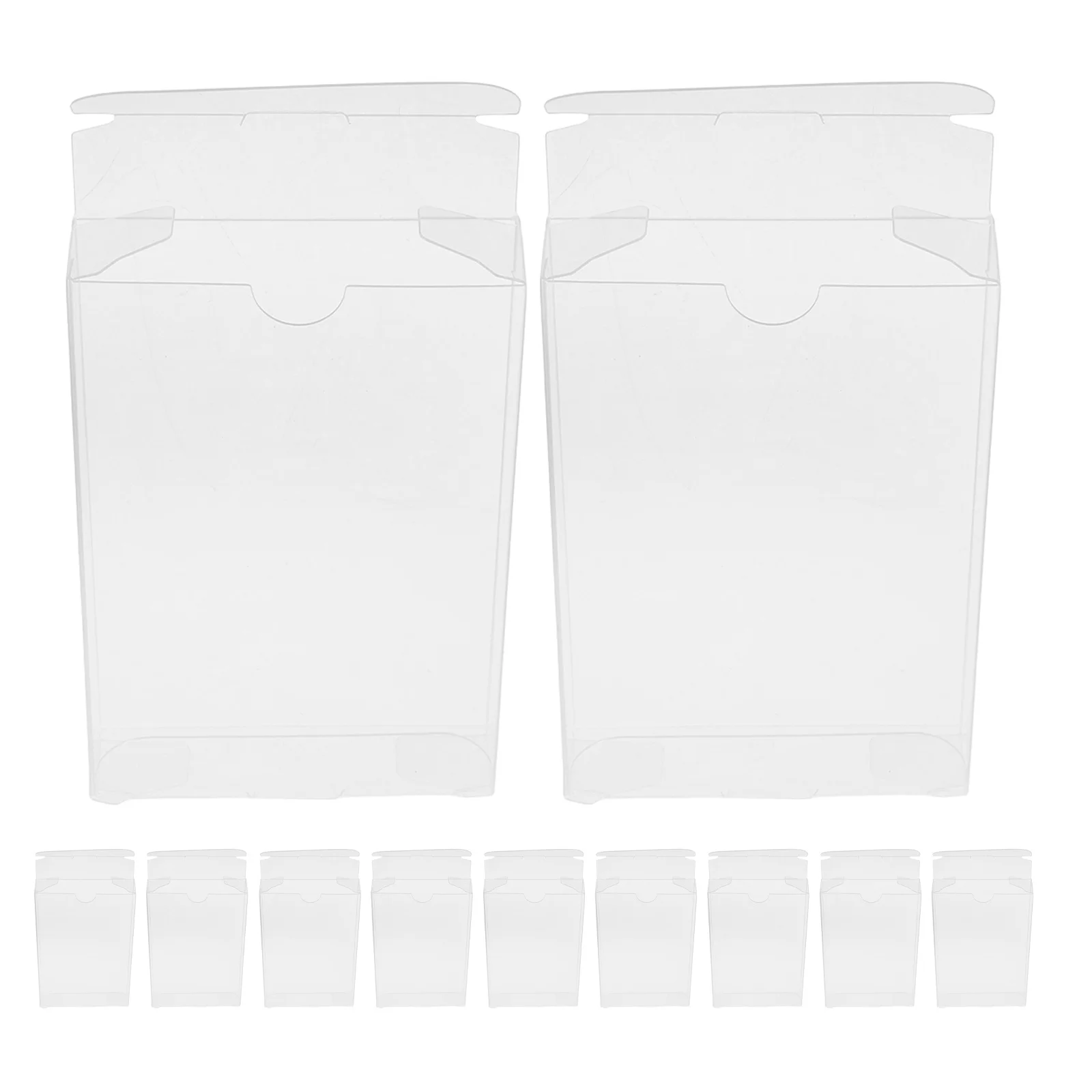 

12Pcs Magnetic Tape Protection Box Clear PVC Cassette Tape Storage Container Dustproof Moisture-Resistant Organizer for Home