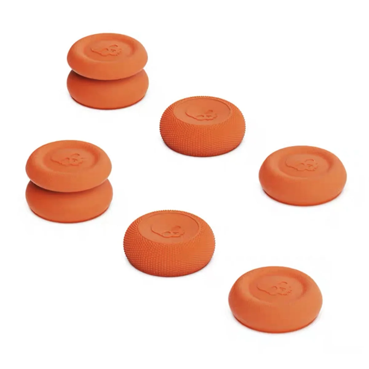 Thumb Grip Set Joystick Thumbstick Cover for PS5 PS4 PRO Non-Slip Thumbstick Cover Orange