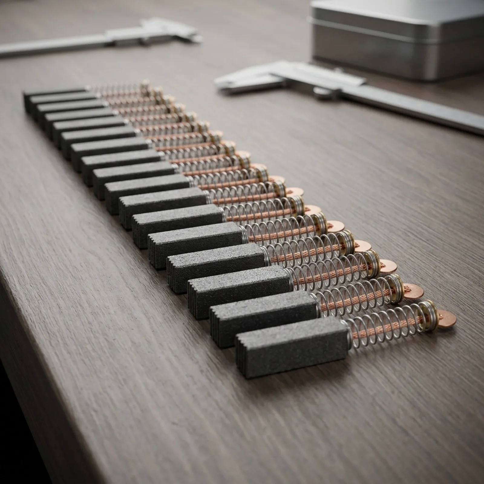 Carbon Brushes Set of 15 For Electric Motors Enhance Motor Function Fit for Various for Power Tools Size 20mm x 5mm x 5mm