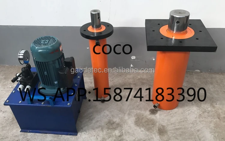 Heavy Duty 630Ton Flange Type Hydraulic Cylinder Double Acting Hydraulic Jack