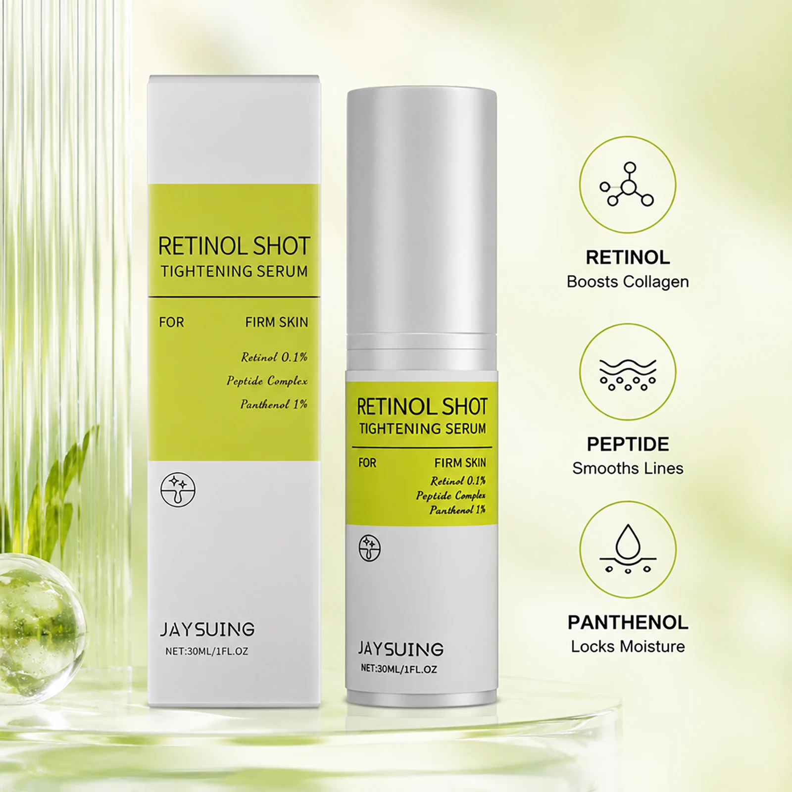 Set coreano con vitamina A y r - The Ordinary Serum Hyaluronic Acid reseña y precio