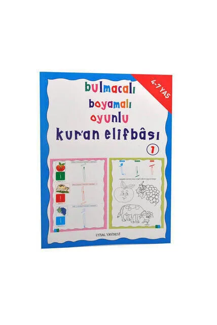 

Puzzle, Coloring, Playful Quran Elifbasi Religious Educational Book 1-1197