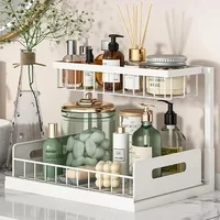 Organizador deslizante 2 niveles bajo fregadero - 26.59 € Organizador deslizante 2 niveles bajo fregadero