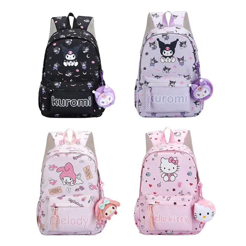 

Sanrioed Anime Hello Kitty Kuromi My Melody Pochacco Backpack Cute Schoolbag Student Cartoon Large Capacity Shoulder Bag Gift