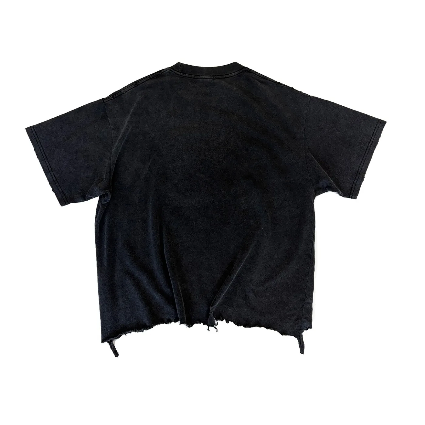 Original Design Flower Antique Fabric Splicing Patch Casual Short Sleeved Tee for Men