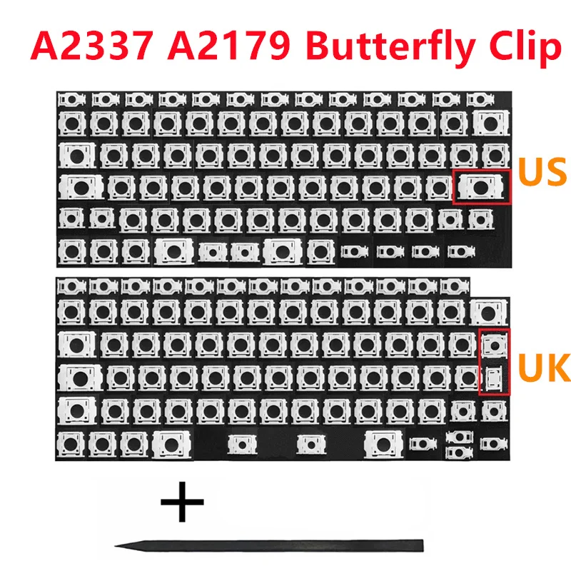 New A2179 A2337 US UK Scissor Clip Key Hinge Butterfly Clip Cover Replacement for MacBook Air 13