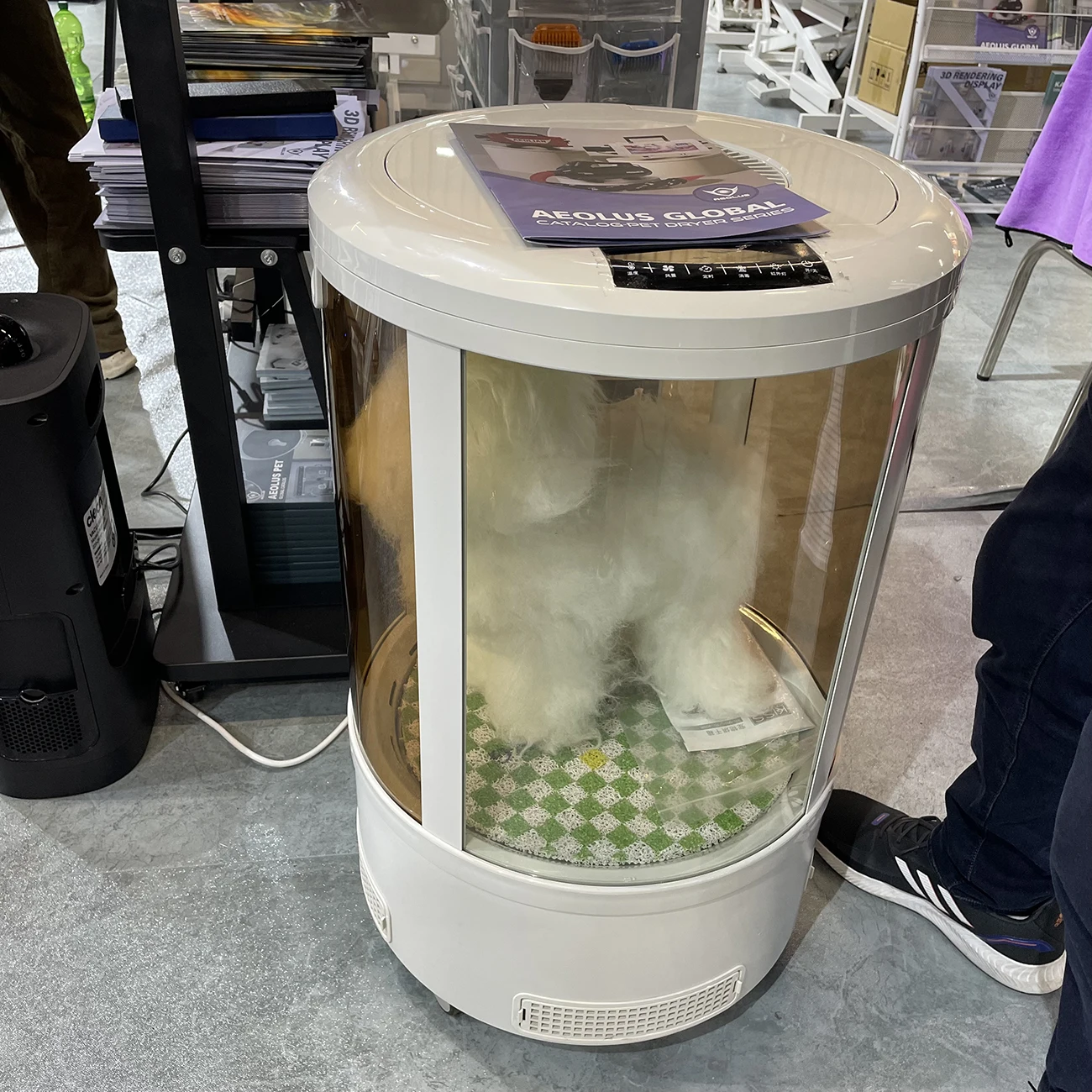 

Silent Luxury Pet Hair Dryer Cabinet Efficient Movable Portable Cat Drying Solution For Bathroom Space