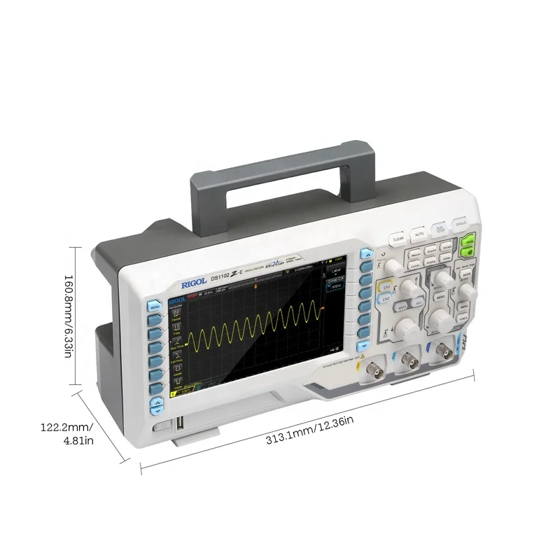 DS1202Z-E 200MHz Digital Storage Oscilloscope 2 analog channels 7Inch Oscilloscopes