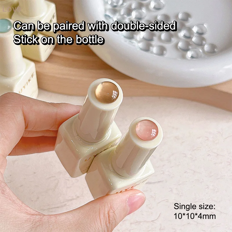 40 Uds. Tarjeta redonda de Color de vidrio, diseños de exhibición de Arte de uñas transparente, pegatinas, puntas, tablero plano, herramientas de salón de uñas de gota redonda