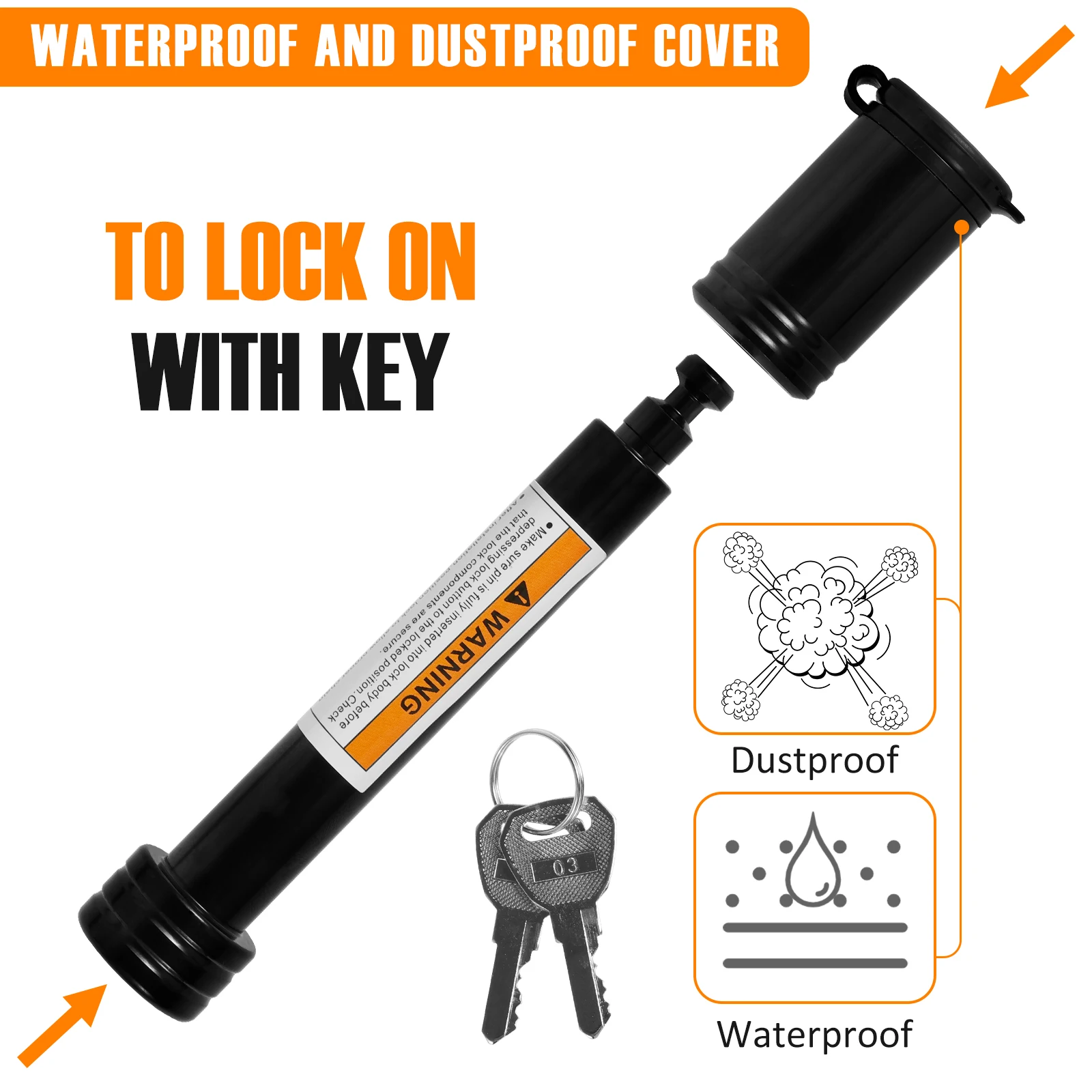 Trailer Hitch Locks 5/8'' Pin Fits Class III IV 2