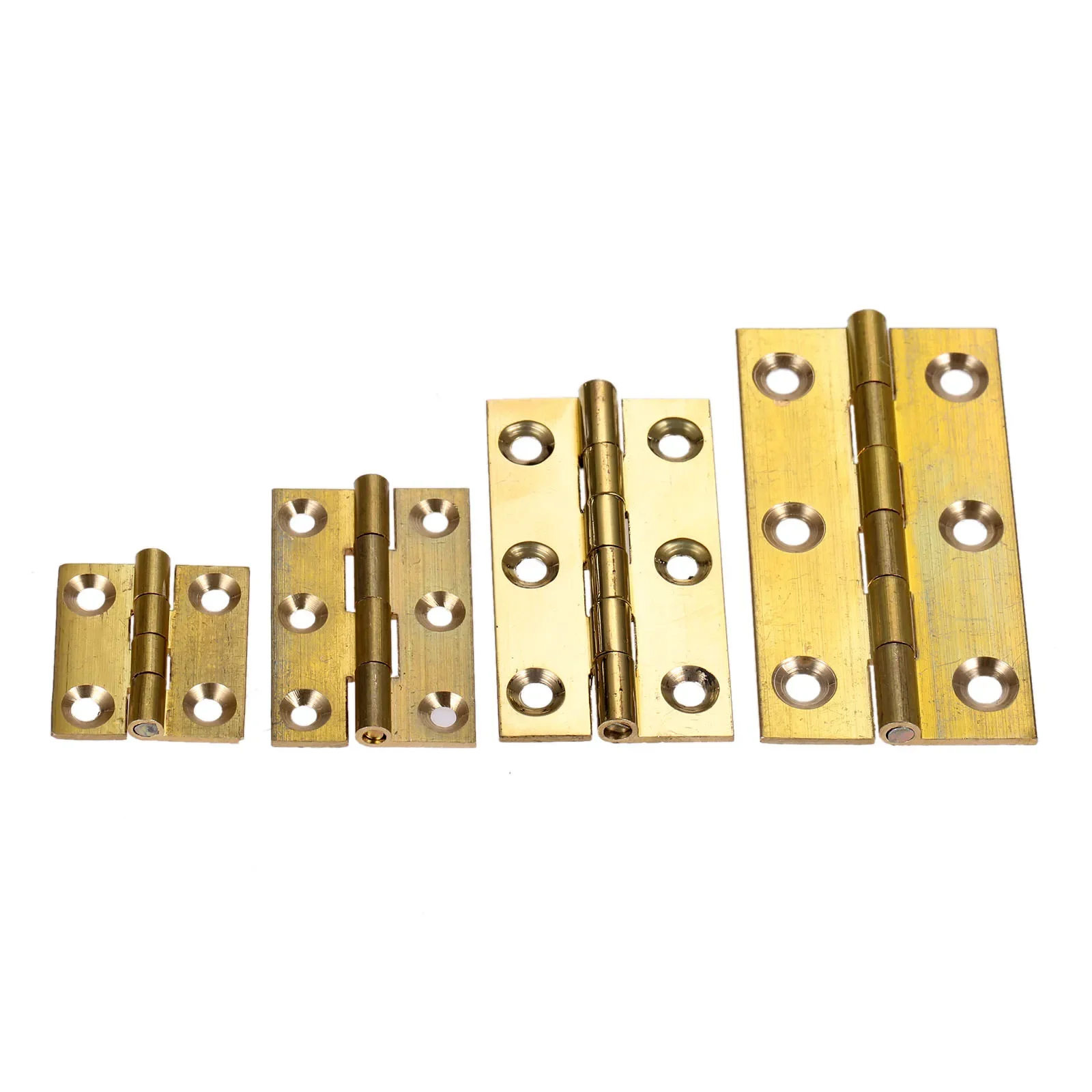 2Pcs Brass Furniture Decorative Door Hinges Miniature Hinge Jewelry Box Hinges Hardware Fittings 25*22mm/37*24mm/50*27mm/62*32mm