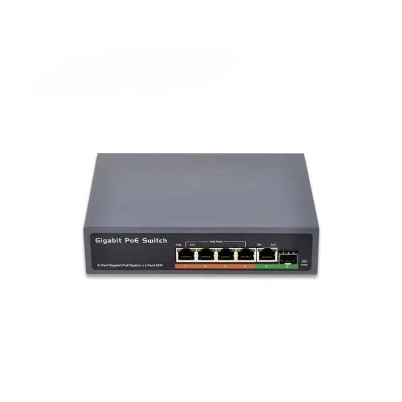 PSE604GS / PSE0411GD Manufacturer Network Ethernet 10/100/1000M OEM IEEE 802.3at/af 65w 4 Port Gigabit Poe Switch