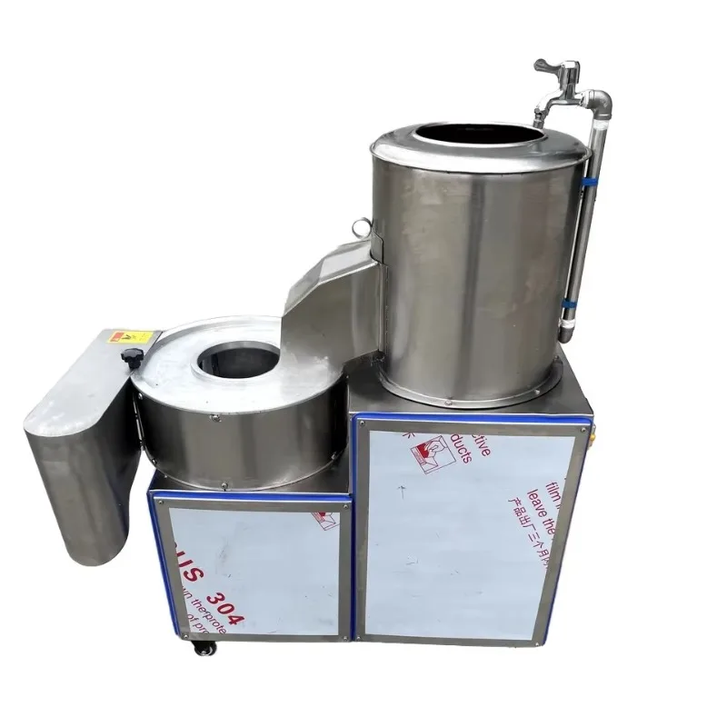 

Станок для очистки и шелушения. Автоматическая машина для очистки и очистки моркови. Машина для очистки роликов с кистью имбиря.