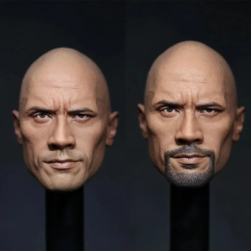 1:6 Scale Model Unpainted/Painted Dwayne Headsculpt Johnson Blad Toy For 12 Inch Action Figure Male Muscle Body Collection Dolls