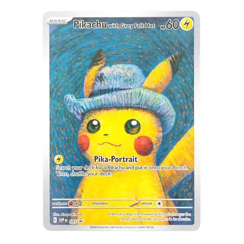DIY PTCG 영어 피카추 Charizard Blastoise Mew Squirtle Venusaur 반 고흐 시리즈 취미 컬렉션 카드 장난감 어린이 선물