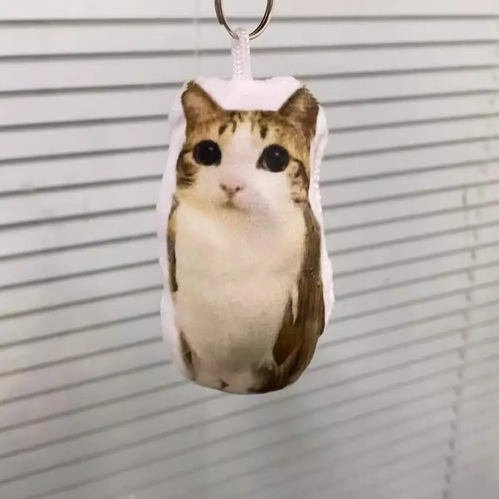 Meowl Owl Sound Keychain Owl Plush Toy, Sound-Making Doll Keychain, Cute Backpack Accessory, Perfect Gift for Cat Lovers