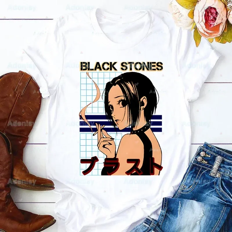 

Нана Осаки с рисунком мамы, летние женские футболки с принтом, топ, японское аниме, манга, футболка, женская футболка с графическим рисунком