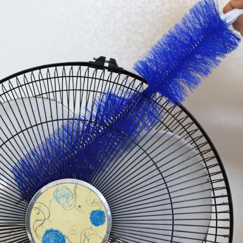 Bendable Fan Brush Ultra‑Fine Bristles Long Handle Air Conditioner Furniture Shutter Inner Duster Remover Cleaning Tool